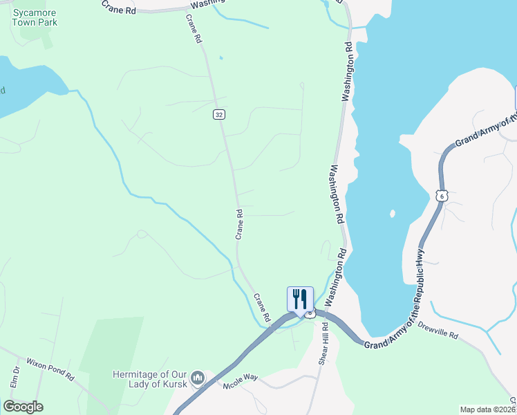 map of restaurants, bars, coffee shops, grocery stores, and more near 86 Crane Road in Carmel Hamlet