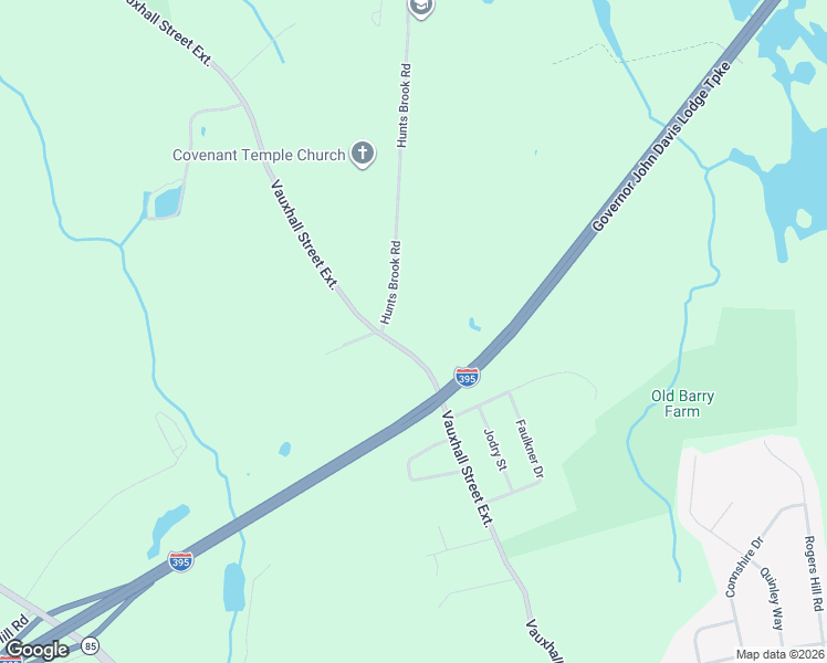 map of restaurants, bars, coffee shops, grocery stores, and more near 3 Hunts Brook Road in Waterford