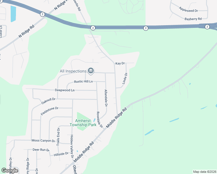 map of restaurants, bars, coffee shops, grocery stores, and more near 6603 Allandale Dr in Amherst