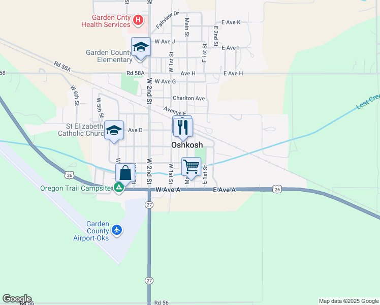 map of restaurants, bars, coffee shops, grocery stores, and more near 217 Main Street in Oshkosh