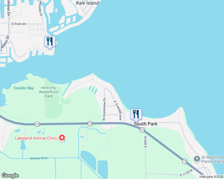 map of restaurants, bars, coffee shops, grocery stores, and more near 6201-6259 East Trusdell Avenue in Syracuse