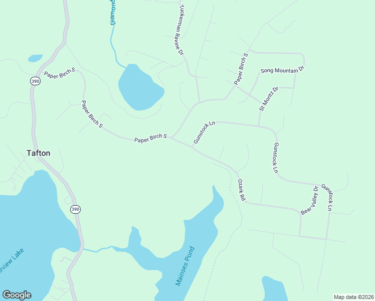 map of restaurants, bars, coffee shops, grocery stores, and more near Ozark Road in Tafton