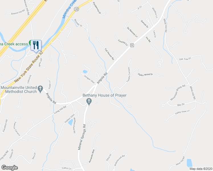 map of restaurants, bars, coffee shops, grocery stores, and more near 3 Clarkwood Drive in Cornwall