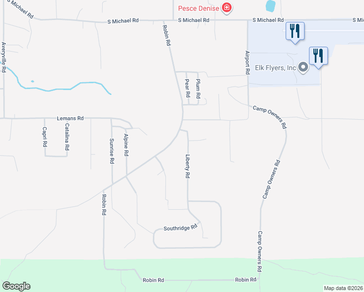 map of restaurants, bars, coffee shops, grocery stores, and more near 206 Liberty Road in Saint Marys