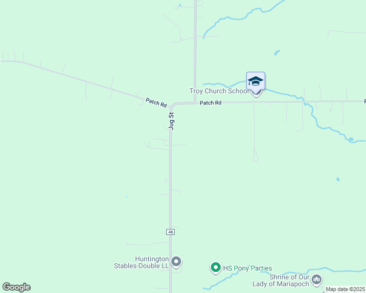 map of restaurants, bars, coffee shops, grocery stores, and more near 17099 Jug Street in Burton