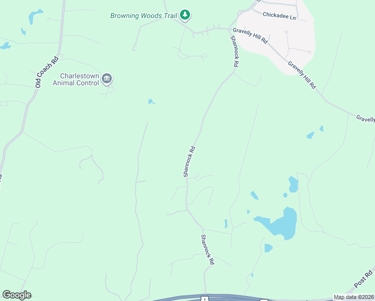 map of restaurants, bars, coffee shops, grocery stores, and more near 336 Shannock Road in South Kingstown