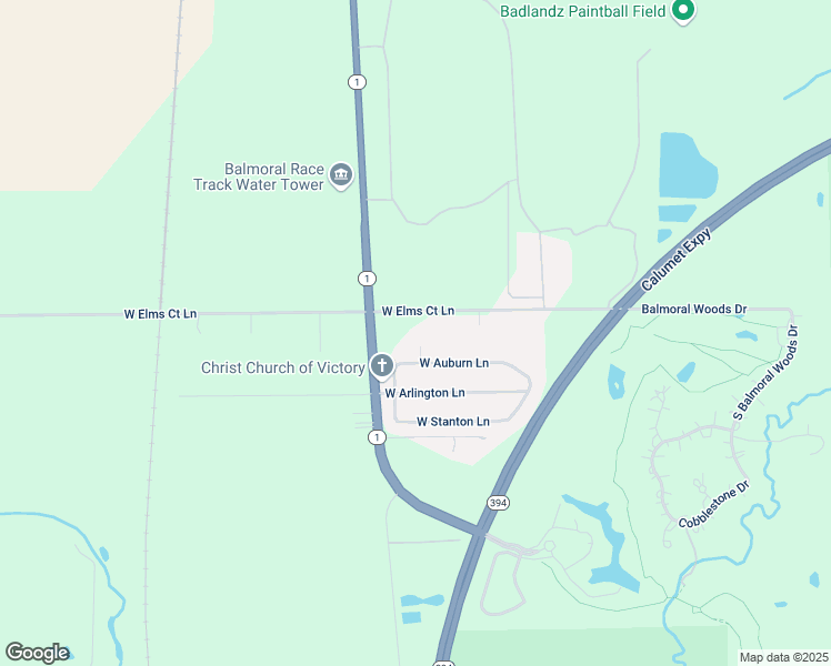 map of restaurants, bars, coffee shops, grocery stores, and more near 26728 South Dunlieth Court in Crete