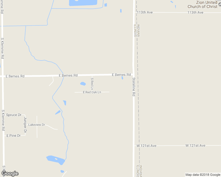 map of restaurants, bars, coffee shops, grocery stores, and more near 3428 East Red Oak Lane in Crete