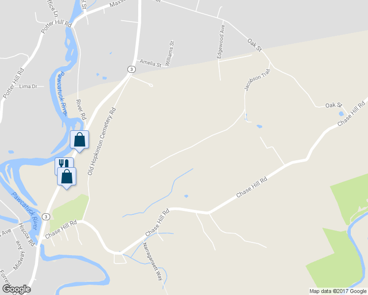 map of restaurants, bars, coffee shops, grocery stores, and more near 23 Jacobson Trail in Hopkinton