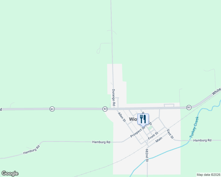 map of restaurants, bars, coffee shops, grocery stores, and more near 111 Northwest Drive in Wiota