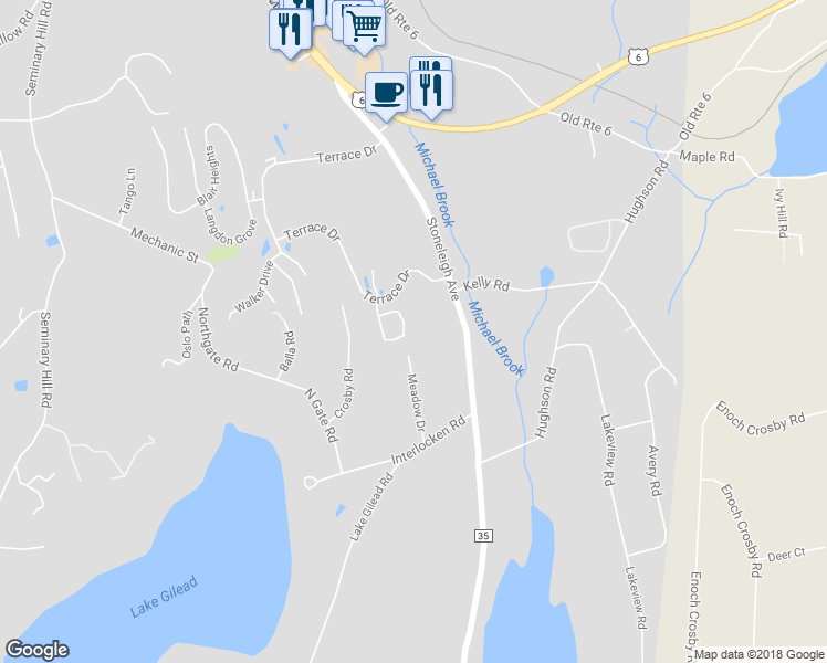 map of restaurants, bars, coffee shops, grocery stores, and more near 706 Egrets Landing in Carmel Hamlet