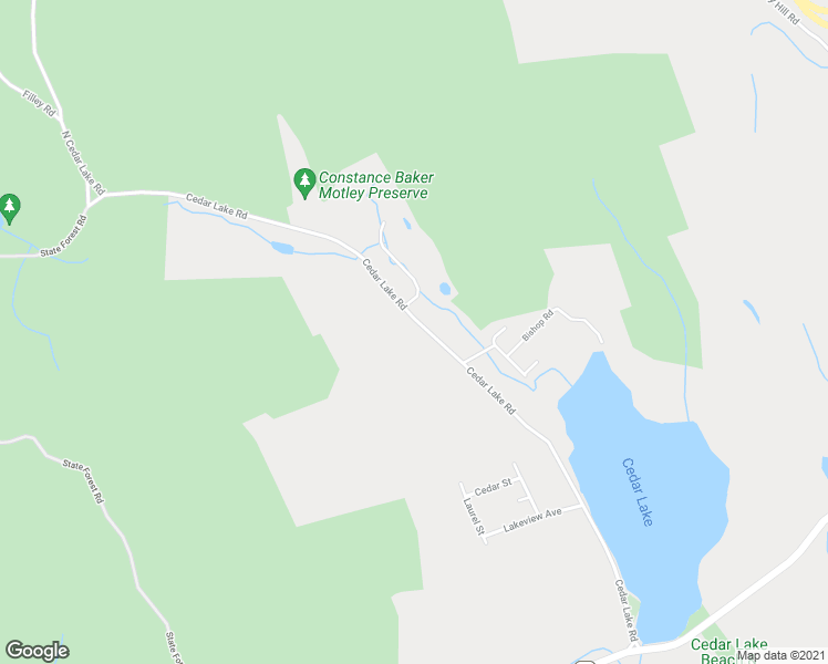 map of restaurants, bars, coffee shops, grocery stores, and more near 75 Cedar Lake Road in Chester