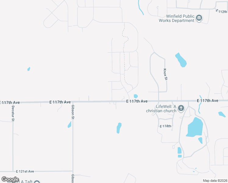 map of restaurants, bars, coffee shops, grocery stores, and more near 6081 East 117th Avenue in Crown Point