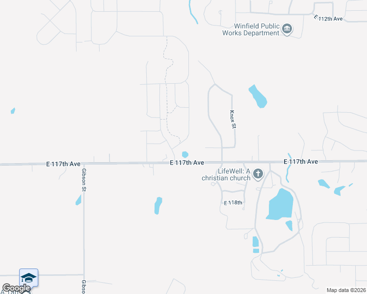 map of restaurants, bars, coffee shops, grocery stores, and more near 6010 East 117th Avenue in Crown Point