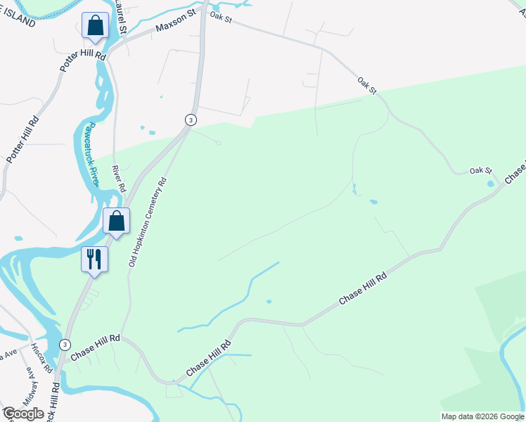 map of restaurants, bars, coffee shops, grocery stores, and more near 23 Jacobson Trail in Hopkinton
