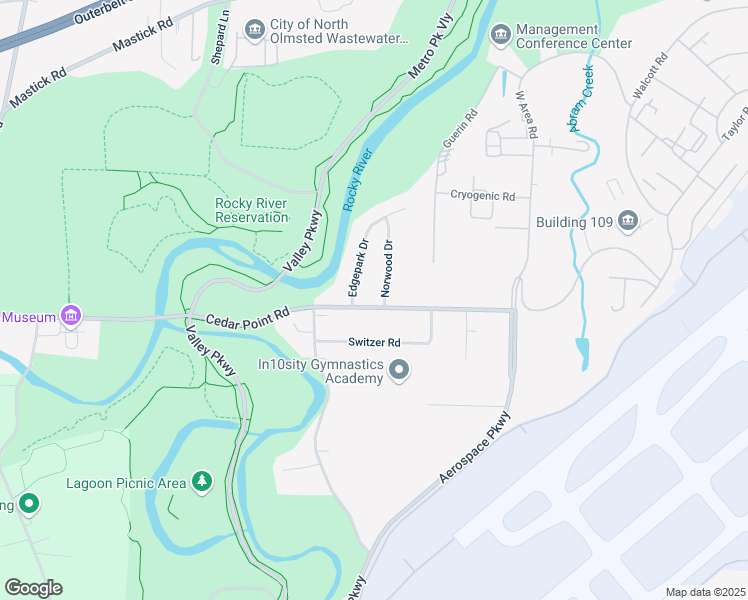 map of restaurants, bars, coffee shops, grocery stores, and more near 5777 Norwood Drive in Brook Park