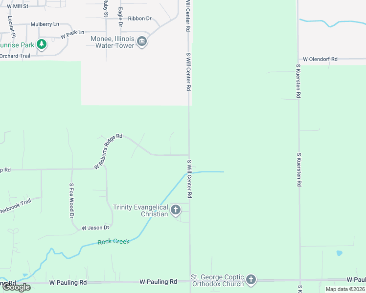 map of restaurants, bars, coffee shops, grocery stores, and more near 26549 South Olivia Court in Monee