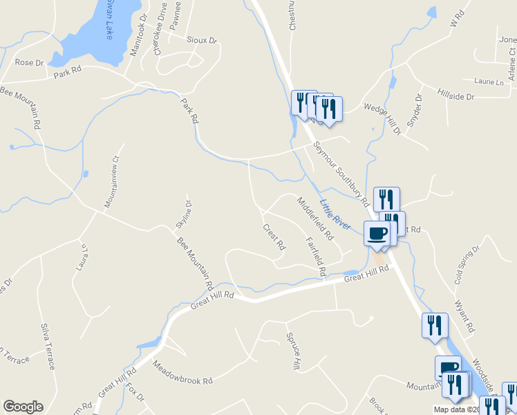map of restaurants, bars, coffee shops, grocery stores, and more near 29 Fairfield Road in Oxford