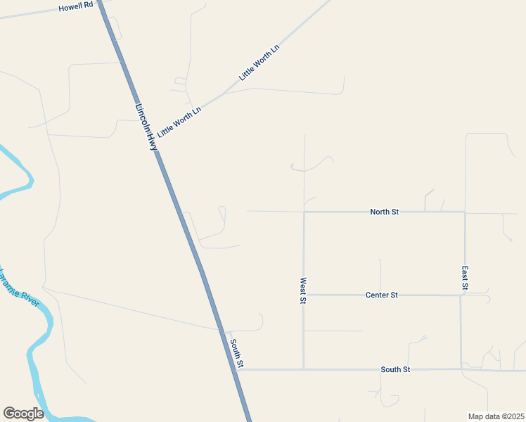 map of restaurants, bars, coffee shops, grocery stores, and more near 7 North Street in Laramie