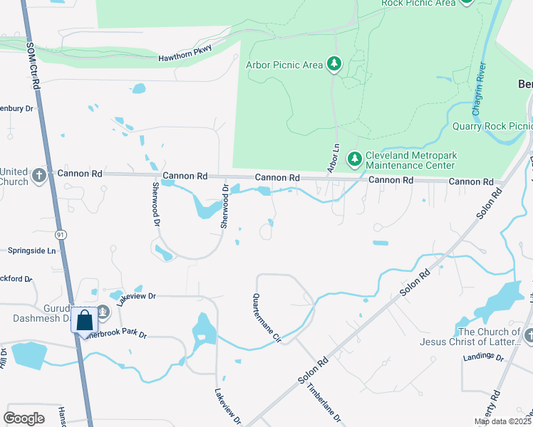 map of restaurants, bars, coffee shops, grocery stores, and more near 110 Berkshire Park Drive in Bentleyville