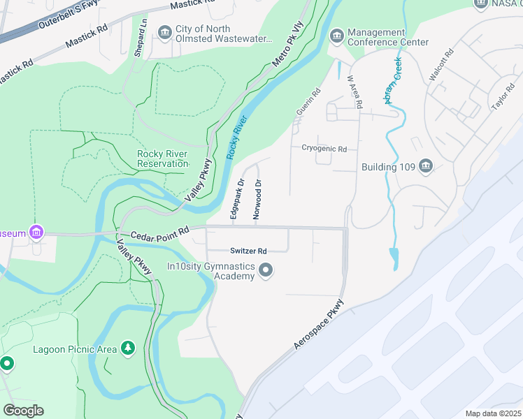 map of restaurants, bars, coffee shops, grocery stores, and more near 5777 Norwood Drive in Brook Park