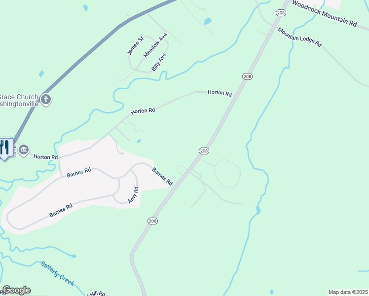 map of restaurants, bars, coffee shops, grocery stores, and more near 1433 Route 208 in Washingtonville