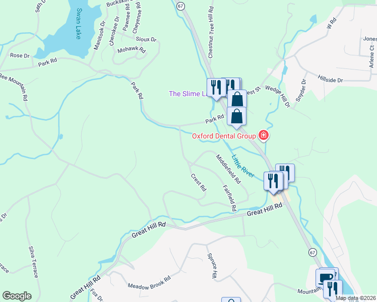map of restaurants, bars, coffee shops, grocery stores, and more near 29 Fairfield Road in Oxford
