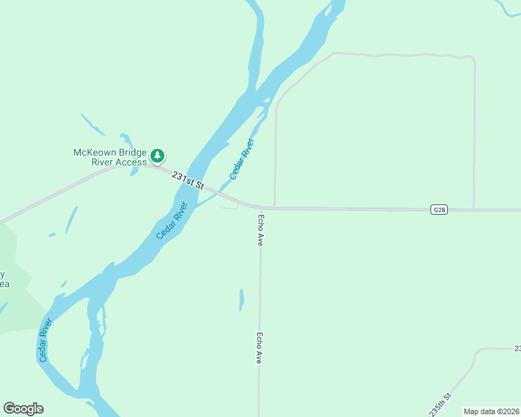 map of restaurants, bars, coffee shops, grocery stores, and more near 1508 231st Street in Letts