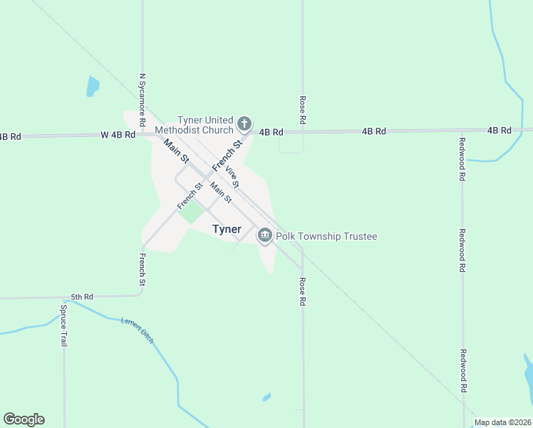 map of restaurants, bars, coffee shops, grocery stores, and more near 7535 Vine Street in Plymouth