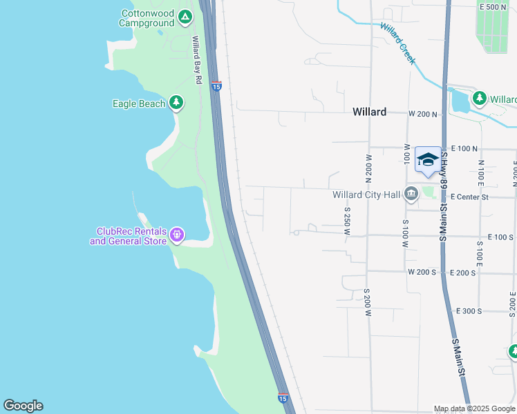 map of restaurants, bars, coffee shops, grocery stores, and more near 40 South 500 West in Willard