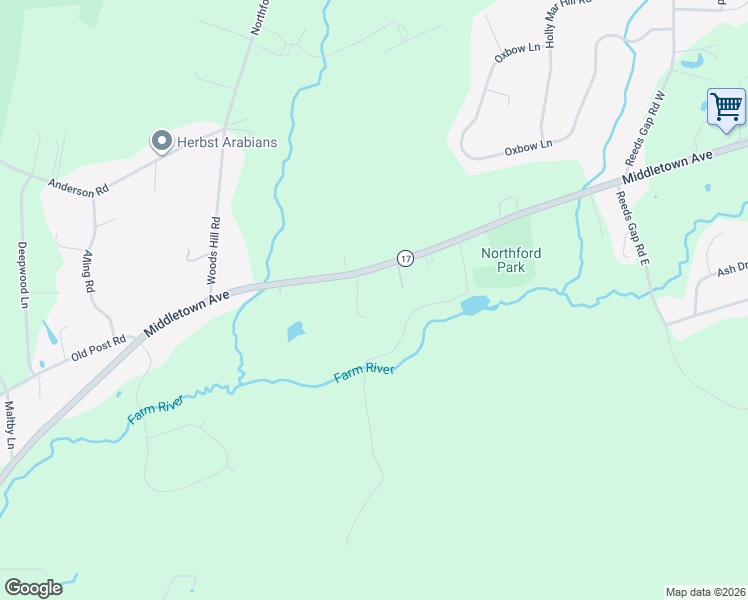map of restaurants, bars, coffee shops, grocery stores, and more near 1795 Middletown Avenue in Northford