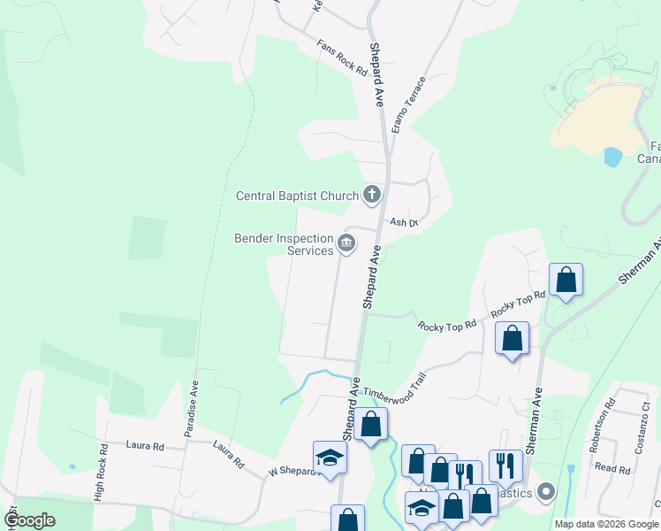 map of restaurants, bars, coffee shops, grocery stores, and more near 121 Bender Road in Hamden