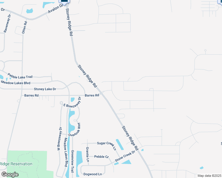 map of restaurants, bars, coffee shops, grocery stores, and more near 5515 Stoney Ridge Road in North Ridgeville