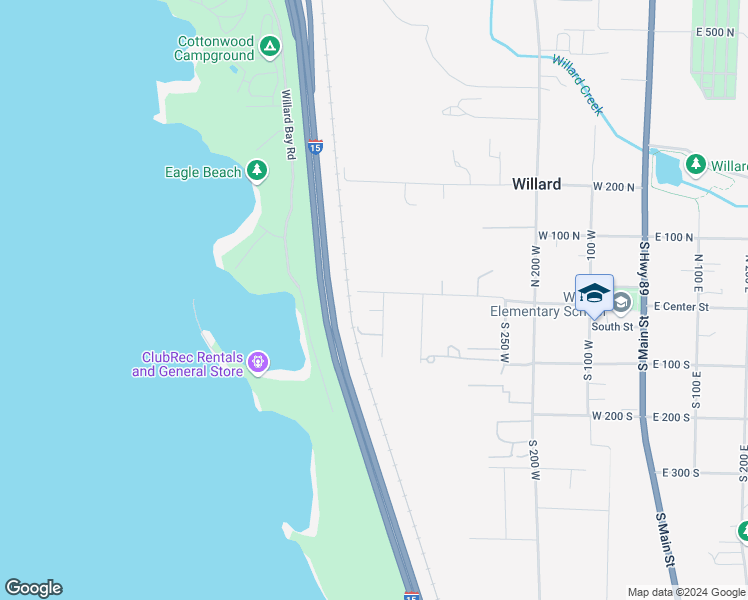 map of restaurants, bars, coffee shops, grocery stores, and more near 505 West Center Street in Willard