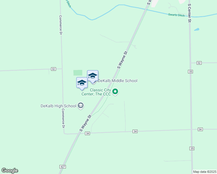 map of restaurants, bars, coffee shops, grocery stores, and more near 3326 Co Road 427 in Waterloo