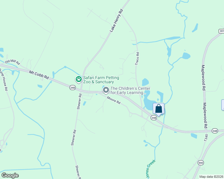 map of restaurants, bars, coffee shops, grocery stores, and more near 45 Mount Cobb Highway in Wayne County