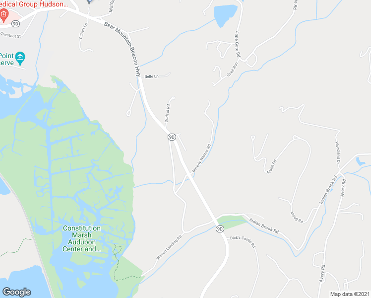 map of restaurants, bars, coffee shops, grocery stores, and more near 1524 Route 9D in Garrison