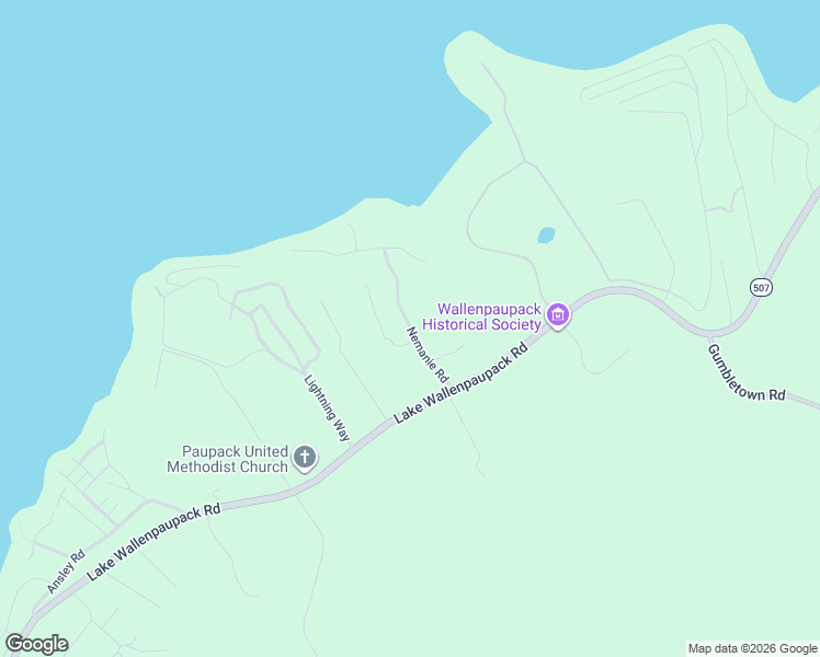 map of restaurants, bars, coffee shops, grocery stores, and more near Nemanie Road in Paupack