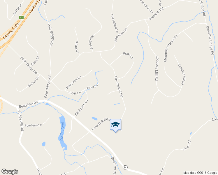 map of restaurants, bars, coffee shops, grocery stores, and more near 4 Owl Ridge Lane in Newtown