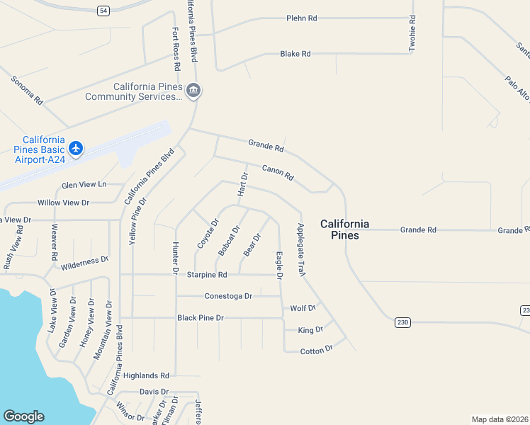 map of restaurants, bars, coffee shops, grocery stores, and more near 22 Eagle Drive in Alturas