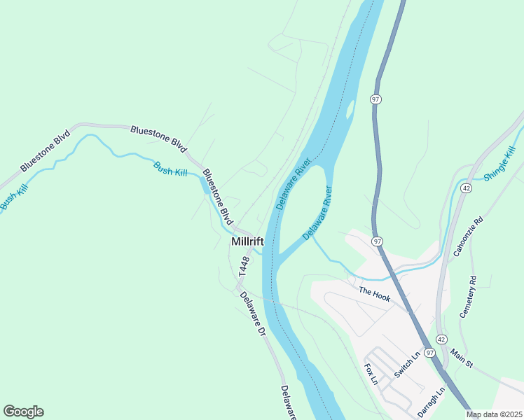 map of restaurants, bars, coffee shops, grocery stores, and more near 118 T-448 in Milford