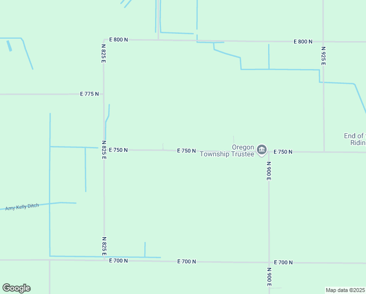 map of restaurants, bars, coffee shops, grocery stores, and more near 8660 East 750 North in Walkerton