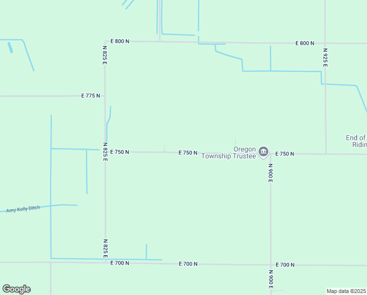 map of restaurants, bars, coffee shops, grocery stores, and more near 8660 East 750 North in Walkerton