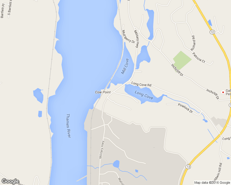 map of restaurants, bars, coffee shops, grocery stores, and more near 5 Sleepy Hollow Pentway in Ledyard