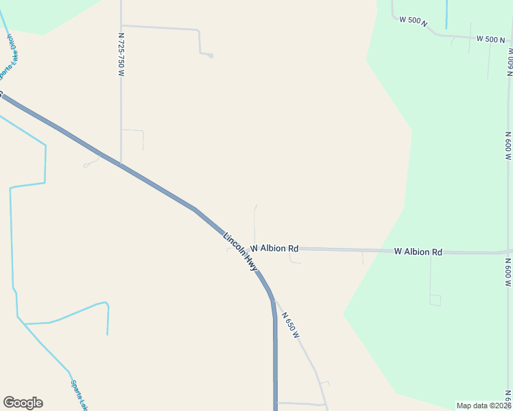 map of restaurants, bars, coffee shops, grocery stores, and more near 6890 West Albion Road in Ligonier