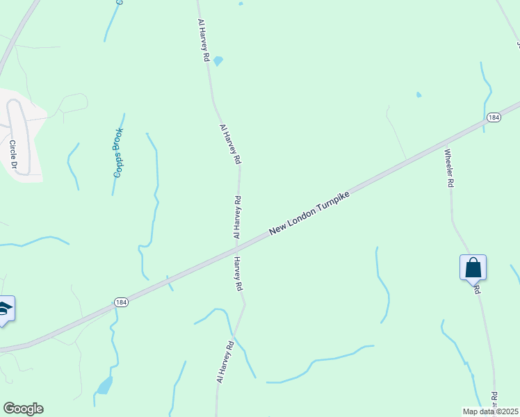 map of restaurants, bars, coffee shops, grocery stores, and more near 550 Al Harvey Road in Stonington