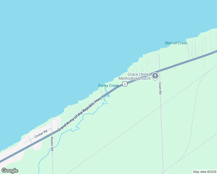map of restaurants, bars, coffee shops, grocery stores, and more near 13011 West Lake Road in Vermilion