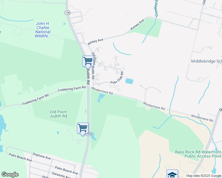 map of restaurants, bars, coffee shops, grocery stores, and more near 7 Whitney Court in Narragansett