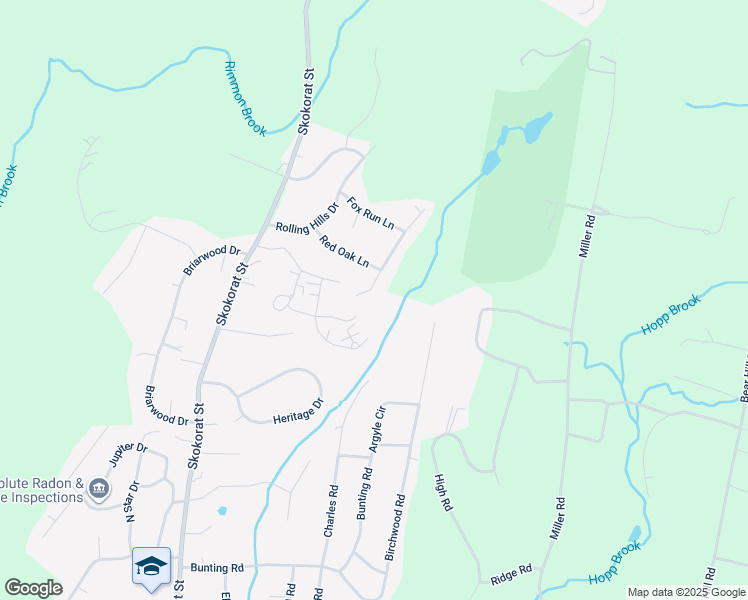map of restaurants, bars, coffee shops, grocery stores, and more near 1 Hidden Meadow Road in Seymour