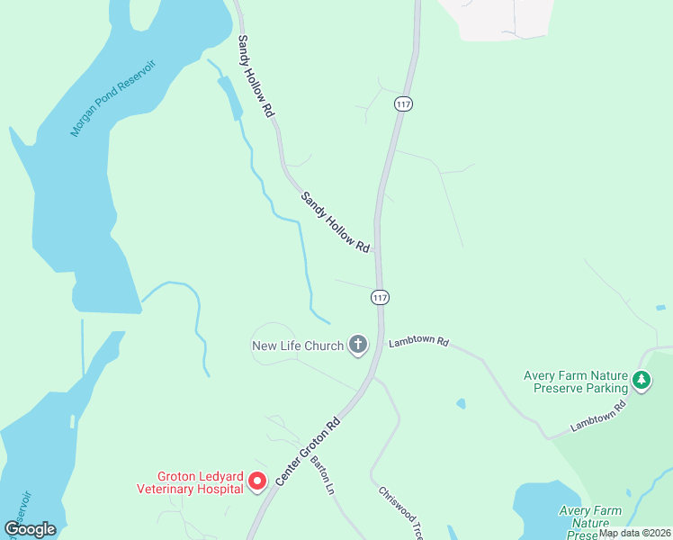 map of restaurants, bars, coffee shops, grocery stores, and more near 8 Woodview Drive in Ledyard